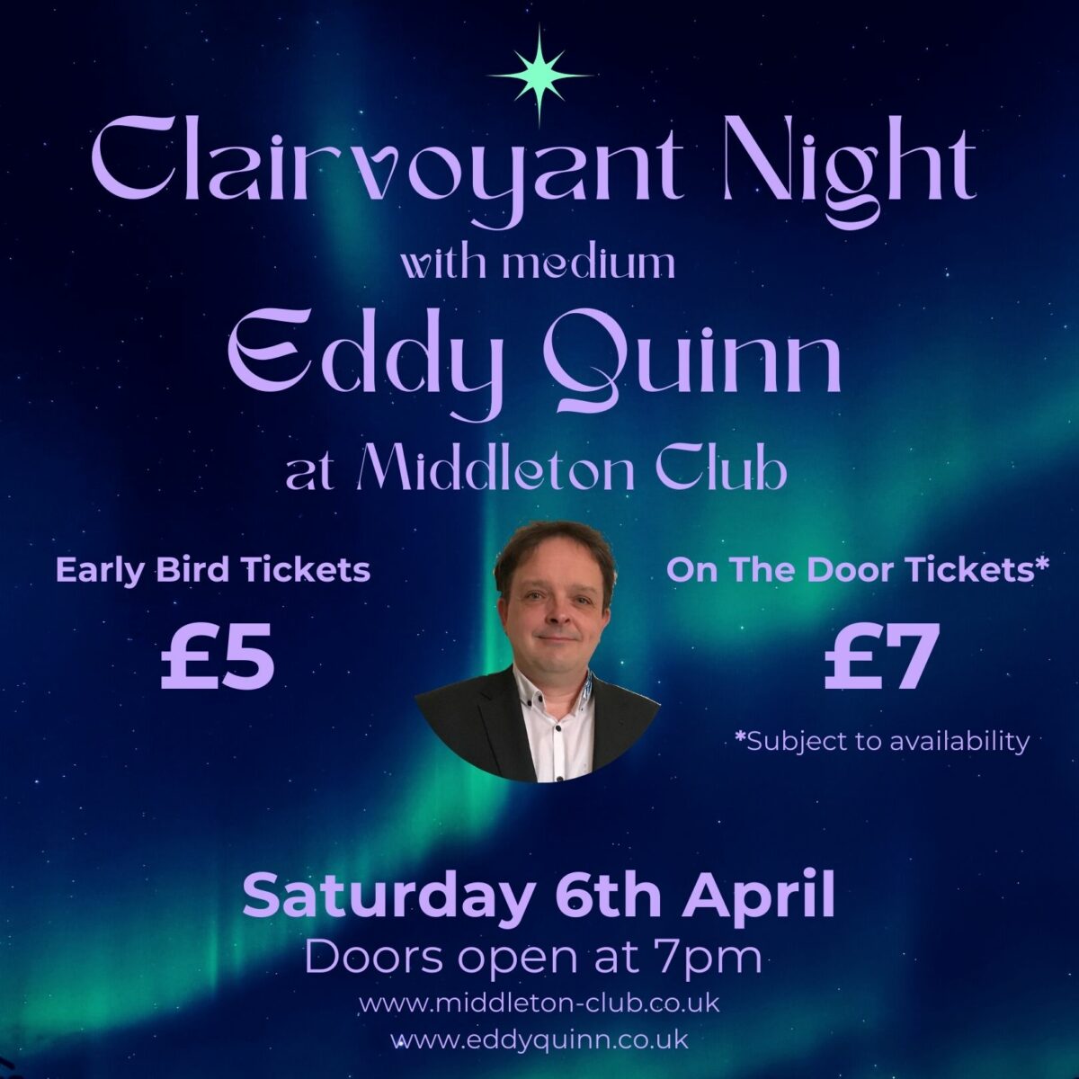 Clairvoyant Night in Middleton in Teesdale with Eddy Quinn.